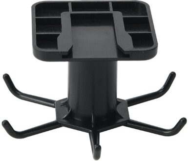 Kitchen Gadgets Accessories Bath Hook Wall Mounted 360 ° Rotating Coat Hanger Suitable for home kitchen, bathroom, office zwart