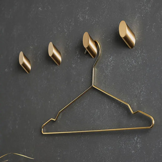 Kitchen Kitchenware Wall Hooks Metal Brass Door Back Key Hook Bedroom Coat Hook Bathroom Towel Wall Hanger Furniture Accessories