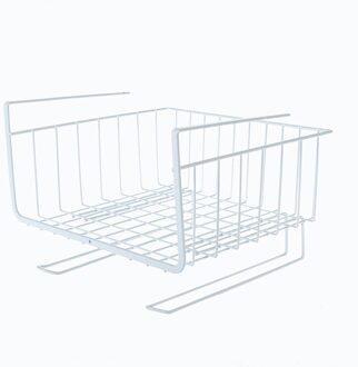 Kitchen Storage Bin Under Shelf Wire Rack Cabinet Basket Organizer Holder Stand home kitchen bathroom useful Storage Bin wit