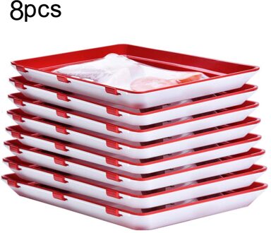 Kitchen Storage Trays Food Preservation Tray Fresh Food Serving Tray Keeping Fresh Spacer Organizer Home Decoration 8 stk