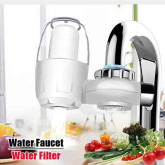 Kitchen Water Faucets Filter Washable Ceramic Faucets Mount Tap Water Purifier Filtro Rust Bacteria Removal w/Replacement Filter