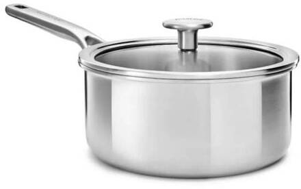 KitchenAid Multi-Ply Stainless Steel Conische Sauspan 20cm - 2,4L Zilver