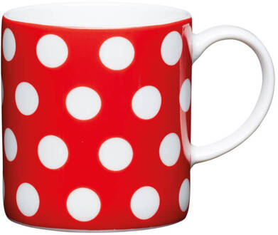 KitchenCraft Espresso Kopje - Polka Dot - Rood - 80ml - Kitchencraft