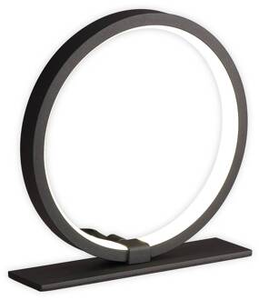 Kitesurf LED tafellamp, aluminium, Ø 19,3 cm, zwart