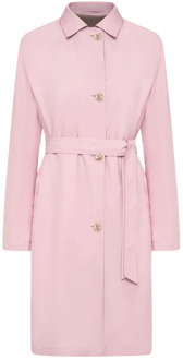 Kiton Belted Coats Kiton , Pink , Dames - L,M,S,Xs