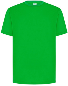 Kiton Groene Katoenen T-Shirt Milano Stijl Kiton , Green , Heren - 2Xl,Xl,L,M,S