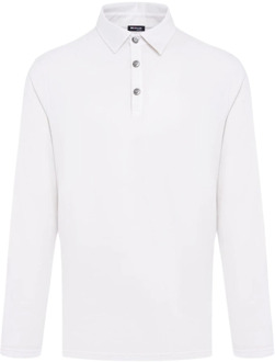 Kiton Katoenen Polo Shirt Kiton , White , Heren - 2Xl,Xl,M,S