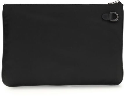 Kiton Leren Gequiltede Schoudertas met Ketenriem Zwart - One Size