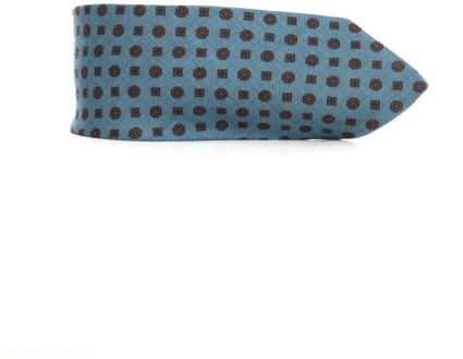 Kiton Luxe Cashmere Stropdas voor de Moderne Gentleman Kiton , Blue , Heren - ONE Size