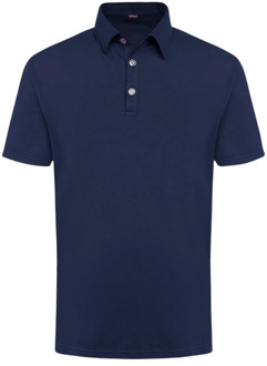 Kiton Navyblauw Katoenen Poloshirt Kiton , Blue , Heren - 2Xl,Xl,M,3Xl