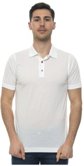 Kiton Polo shirt met korte mouwen Kiton , White , Heren - 2Xl,L