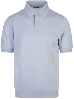 Kiton Polo Shirts Kiton , Blue , Heren - 2Xl,Xl,L,M