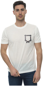 Kiton Ronde Hals T-Shirt Kiton , White , Heren - 2XL