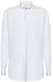 Kiton Shirts Kiton , White , Heren - 2Xl,Xl,M,S