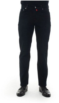 Kiton Slim-Fit 5 Zakken Denim Jeans Kiton , Black , Heren - W32,W35