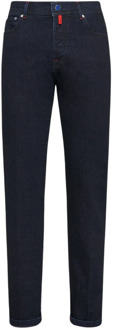 Kiton Slim-Fit Denim Jeans Kiton , Blue , Heren - W33,W32,W37