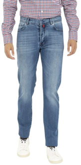 Kiton Slim-fit Denim Jeans Kiton , Blue , Heren - W34,W33,W32,W38