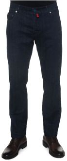 Kiton Slim-Fit Denim Jeans Kiton , Blue , Heren - W40,W36