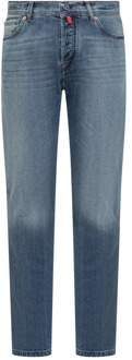 Kiton Slim-fit Trousers Kiton , Blue , Heren - W33,W31