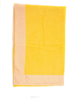 Kiton Stijlvol Bicolored Strandlaken Kiton , Yellow , Heren - ONE Size