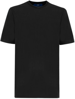 Kiton T-Shirts Kiton , Black , Heren - Xl,5Xl,4Xl,3Xl