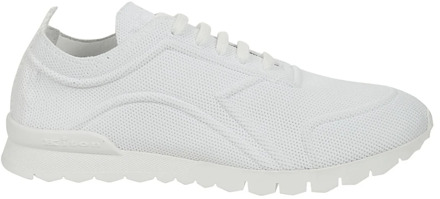 Kiton Witte Sneakers met Stoffen Textuur Kiton , White , Heren - 44 Eu,42 Eu,41 Eu,43 EU