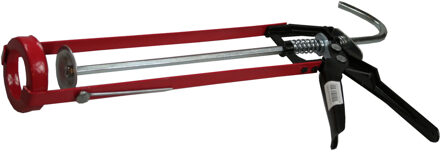 Kitspuit - metaal - rood - kitpistool met open behuizing