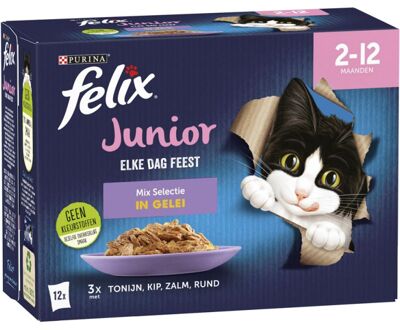 Kitten - Kattenvoer - 12x85 gram - Vlees - Vis - 1,02 kg