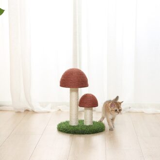 Kitten Leuke Paddestoelen Kat Scratcher Board Meubelen Beschermen Huisdier Gezondheid Sisal Mat Klauwen Care Scratch Speelgoed koffie