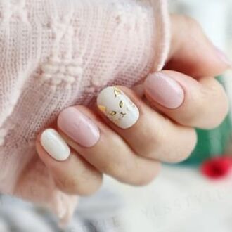 Kitten Nails Art Stickers 24 pcs