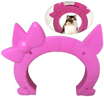 Kitty Kat Deur Huisdier Deur Voor Grote Kat Of Kleine Hond Puppy (Wit) roze