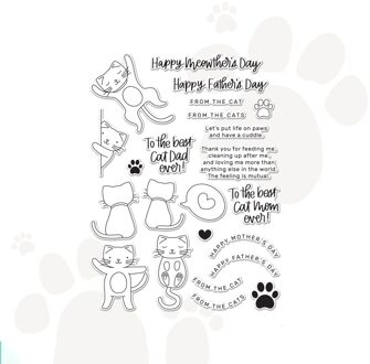 Kitty Liefde Decoratie Metalen Stansmessen En Stempel Diy Scrapbooking Craft Embossing Stencil Lente Serie STAMPS