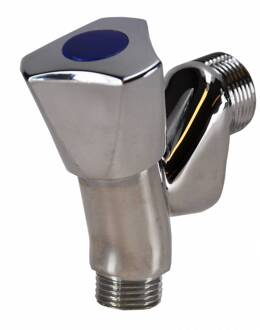 Kiwa Beluchterkraan 1/2 Chroom Knop Aqua Splash