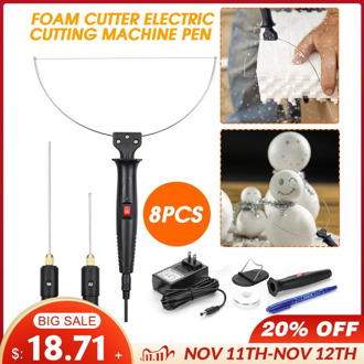 KIWARM 3 in 1 Electric Styrofoam Cutter 18W Cutting Machine Pen Tool Set Alloy Portable Foam Cutting Knife Tool Hot Heating Wire