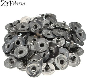 KiWarm Duurzaam 100 stks/set Duurzame Metalen Waxed Kaarsenlont Onderhouder Kaarsenlont Tabs Kaars Maken DIY Materiaal 12.5x2.5mm