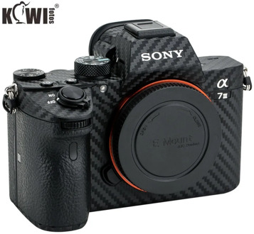 KIWIFOTOS Anti-Scratch Camera Body Carbon Fiber Film Kit For Sony A7 III A7R III A7III A7RIII A7M3 A7RM3 Cameras Skin 3M Sticker