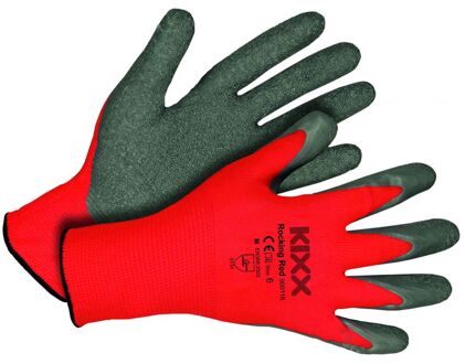 KIXX Tuinhandschoen Rocking Red maat XS ofwel 6 Rood