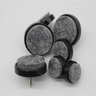 KK&FING 30 Pcs Chair Table Furniture Leg Bottom Feet Glides Skid Tile plastic Pad Floor Nail Wood Floor Protector Nail