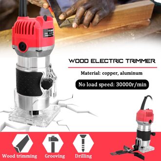 Kkmoon 220V 800W Elektrische Trimmer Houtbewerking Hand Router Gereedschap Voor Timmerwerk 30000r/Min Huter Gereedschap Elektrische trimmer