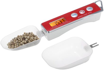 Kkmoon Digitale Lepel Schaal Elektronische Maatlepel Schaal Met Tarra Functie Capaciteit 0.05G-500G Ondersteuning Unit G/Oz/Gn/Ct/Dwt rood