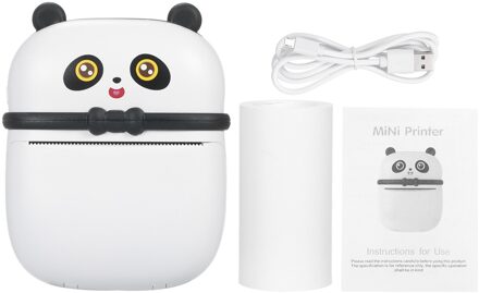 Kkmoon Mini Draagbare Draadloze Thermische Printer 57Mm Directe Thermische Printer 200 Dpi Photo Opmerking Ticket Barcode Label Printer licht grijs