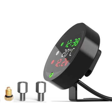 Kkmoon Waterdichte 9-24V 3-In-1/5-In-1 Nachtzicht Moto rcycle Voltmeter Volt Gauge Display Tafel Led Voltmeter In Moto B