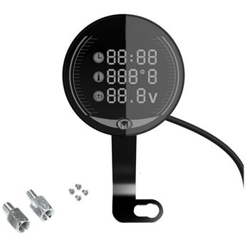 Kkmoon Waterdichte 9-24V 3-In-1/5-In-1 Nachtzicht Moto rcycle Voltmeter Volt Gauge Display Tafel Led Voltmeter In Moto