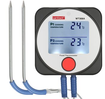 Kkmoon WT308B Bt Vlees Thermometer Smart Voedsel Thermometer Met Draadloze Afstandsbediening Timer Alarm Grote Backlit Scherm