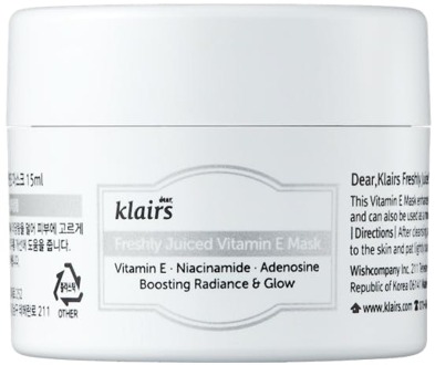 Klairs Freshly Juiced Vitamin E Mask 15ml.