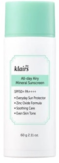 Klairs Zonnebrandcrème Klairs All-day Airy Mineral Sunscreen SPF 50+PA++++ 60 g