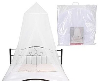 Klamboe - Tweepersoons - wit - tegen muggen en vliegen - 250 cm