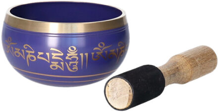 klankschaal met aanstrijkhout - paars - D12 x H7 cm