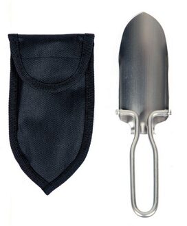Klapschep met hoes - metaal - outdoor survival kit - Noodpakket Oorlog - Action products