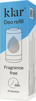 Klar Deodorant Klar Deo Refill Fragrance Free 50 ml